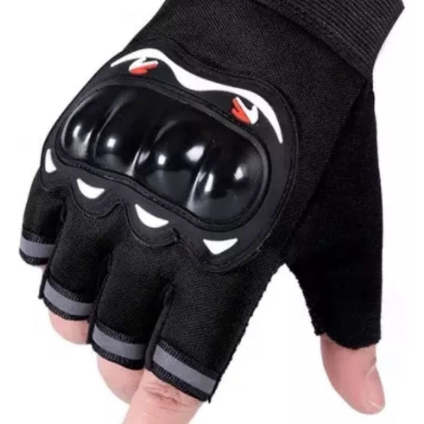 Luva De Moto Bike Meio Dedo Motoqueiro Motocross Esportivo