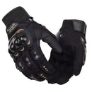 Luvas Pro Biker Antiderrapante para Moto, Proteção para Dorso, Ventilada, Tamanho Único, Preta
