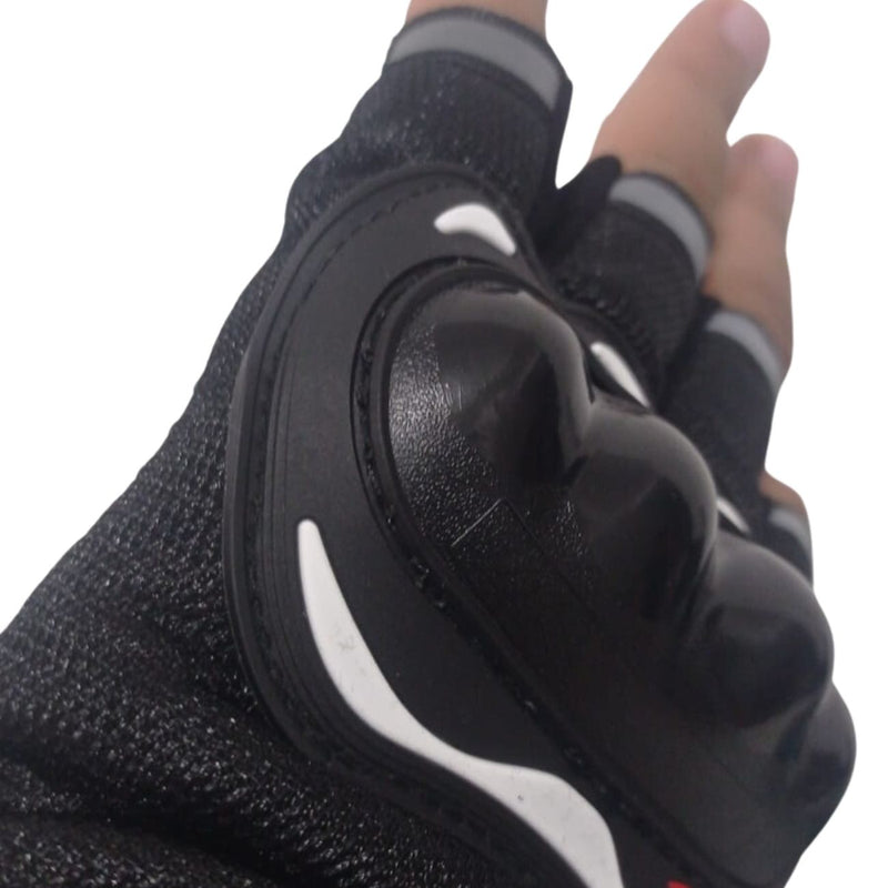 Luva De Moto Bike Meio Dedo Motoqueiro Motocross Esportivo