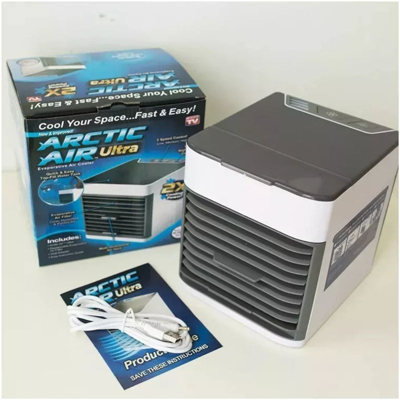 Mini Climatizador Ar Condicionado Portátil Umidificador USB